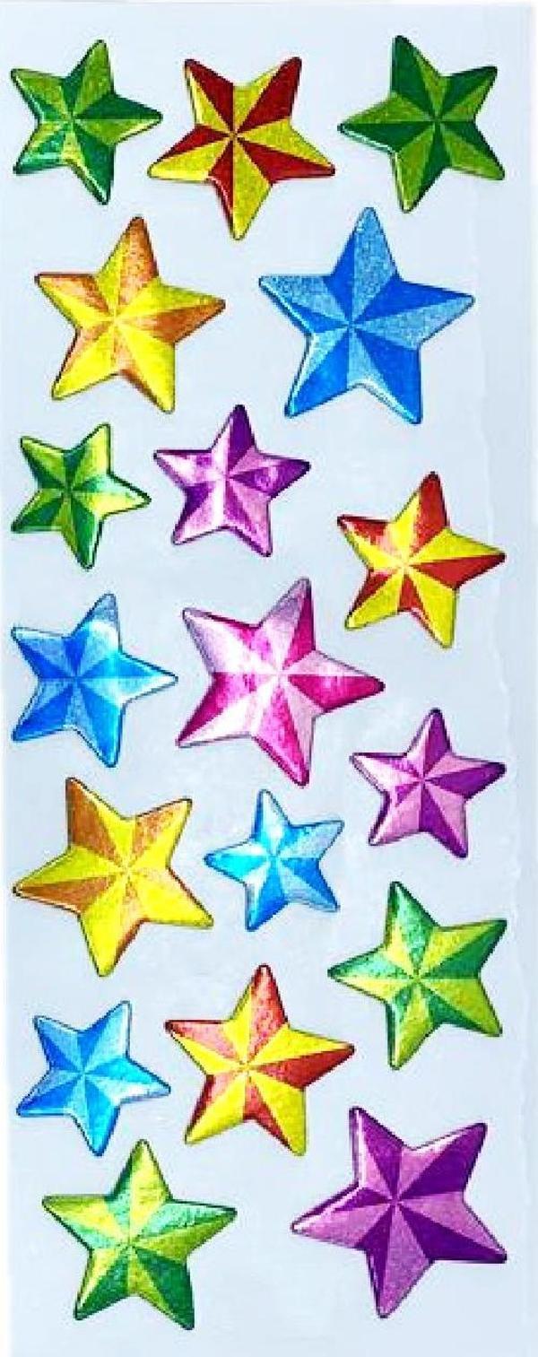 Sticker Kabartmalı Stiker Defter, Planlayıcı Etiket Yıldız Parti (cb255) 16x7 cm - Image 1
