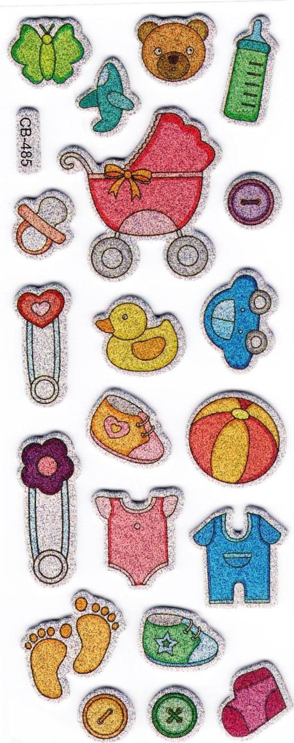 Sticker Kabartmalı Stiker Defter, Planlayıcı Sevimli Bebek ikonları(cb485) 16x7 cm - Image 1