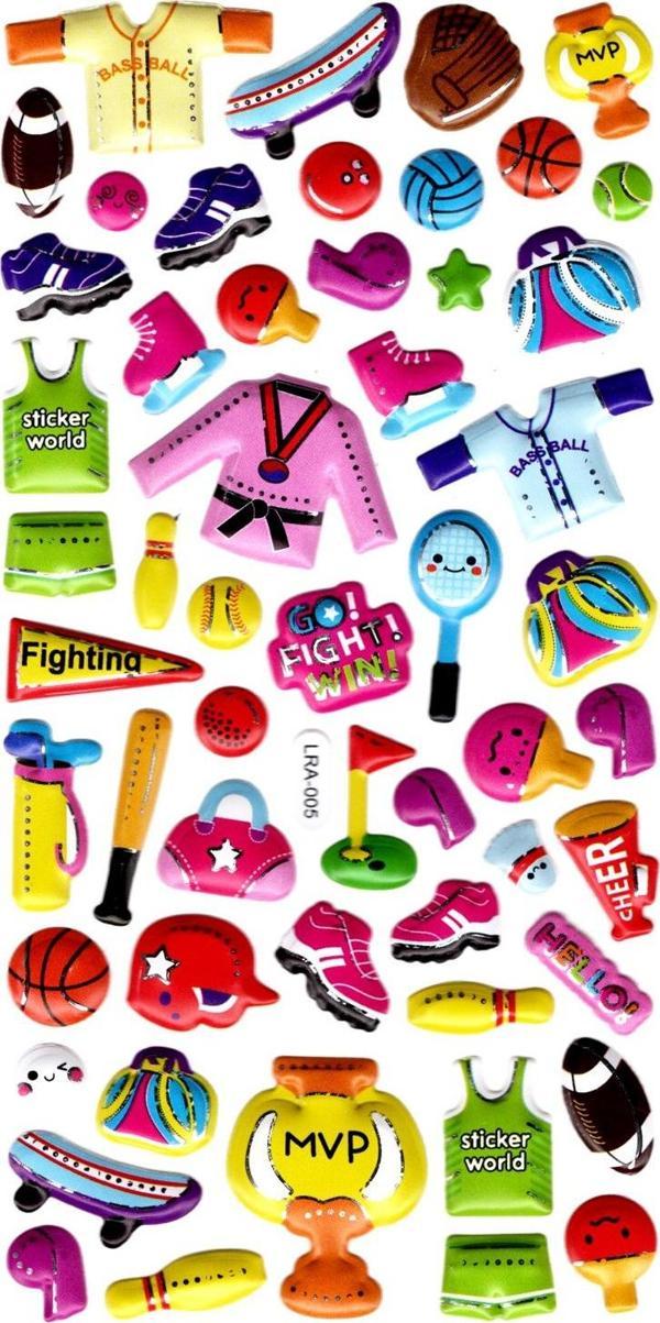 Sticker Kabartmalı Stiker Defter, Planlayıcı Etiket (limlra-005) - 17X9 cm - Spor Beyzbol Golf - Image 1