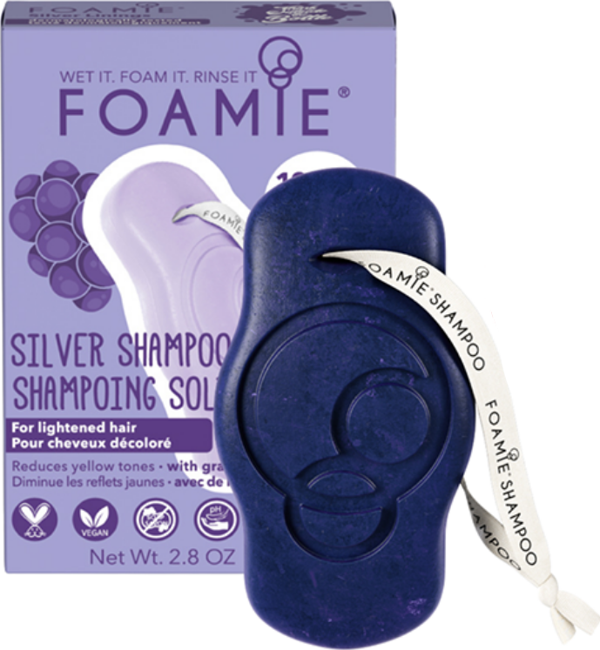 Foamie Silver Linings Shampoo Bar Boyalı Sarı Saçlar İçin Katı Şampuan 80 g - Image 1
