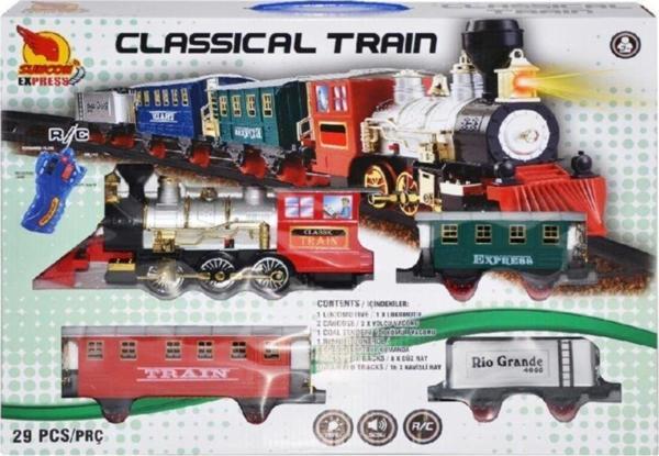 Güntem Sunman Kumandalı Klasik Tren Seti 29 Parça - Image 1