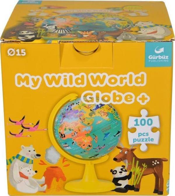 Gürbüz Kids My Wild World Küre 15 cm + 100 Parça Puzzle - Image 1