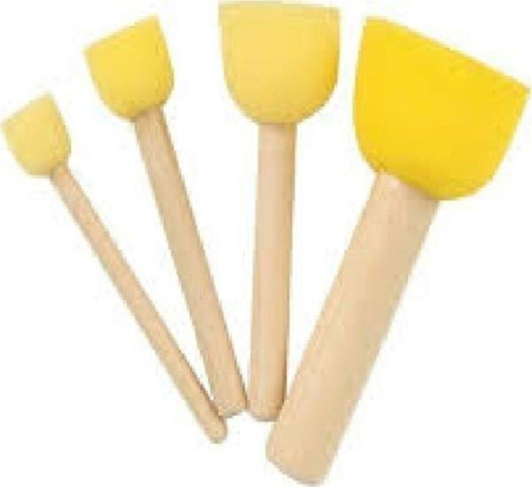Cadence Sünger Tampon Fırça Seti 4'lü - Image 1