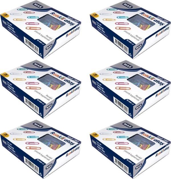 Mas 280 PLS Renkli Ataç ( Pvc Kaplı ) 28 Mm 6 Adet - Image 1