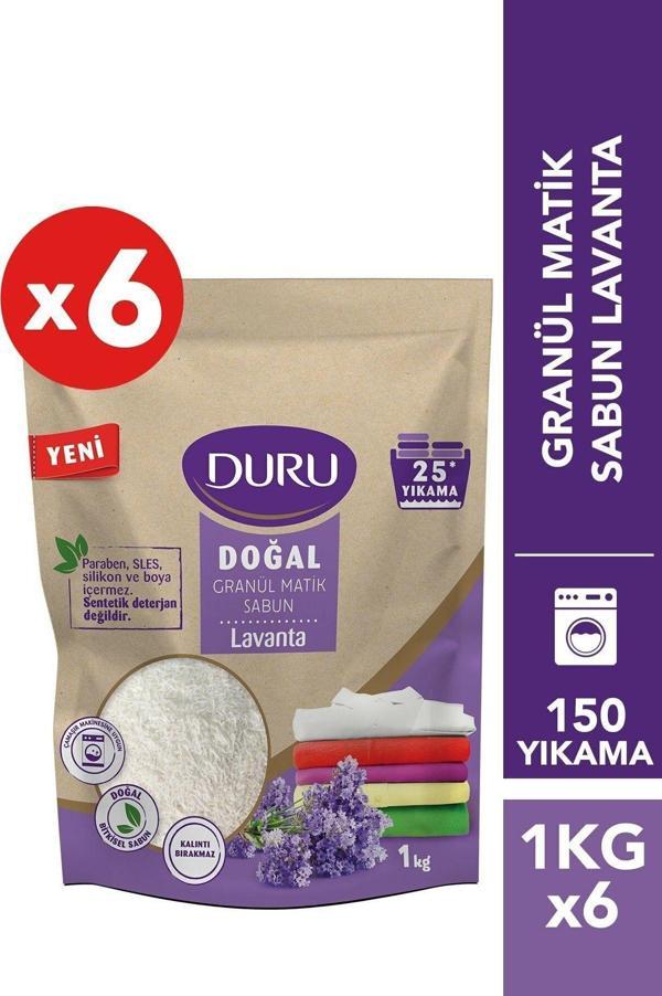 Duru Granül Matik Sabun Lavanta 1 Kg X 6 Adet - Image 1