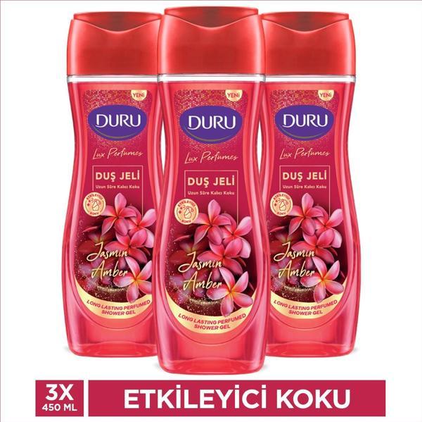 Duru Lux Perfumes Jasmin Amber Duş Jeli 3X450 Ml - Image 1