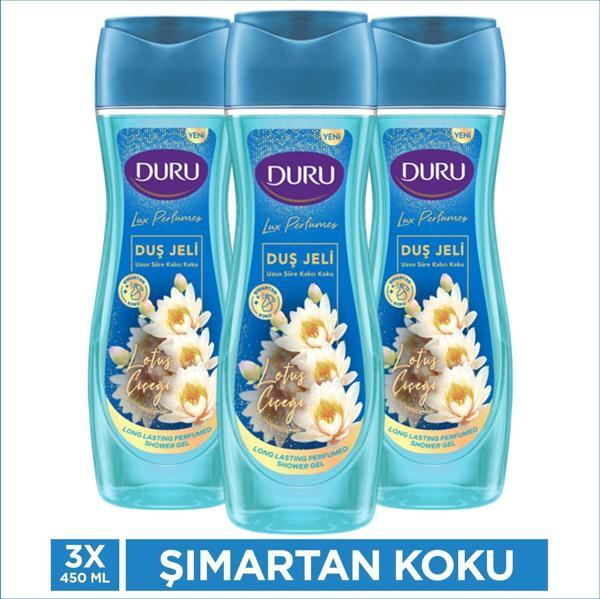 Duru Lüx Perfumes Lotus Çiçeği Duş Jeli 3X450 Ml - Image 1