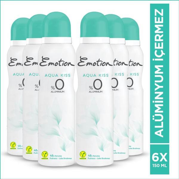 Emotion Aqua Kiss Kadın Deodorant 6X150 Ml - Image 1