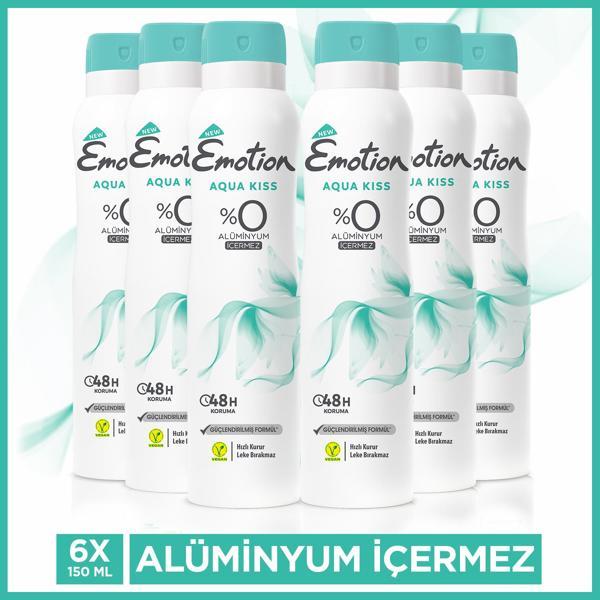 Emotion Aqua Kiss Kadın Deodorant 6X150 Ml - Image 1