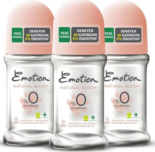 Emotion Natural Bloom Roll On 3X50 Ml - Image 1