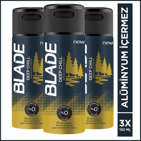 Blade Deep Chill Deodorant 3X150 Ml - Image 1