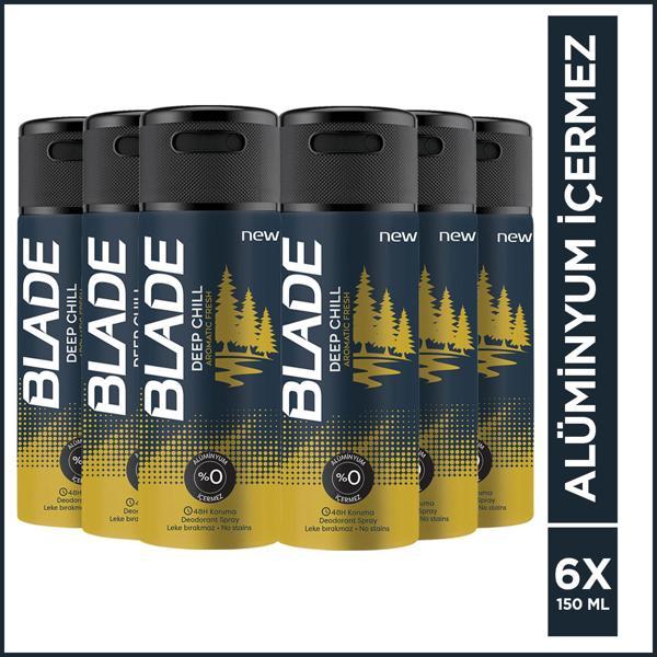 Blade Deep Chill Deodorant 6X150 Ml - Image 1
