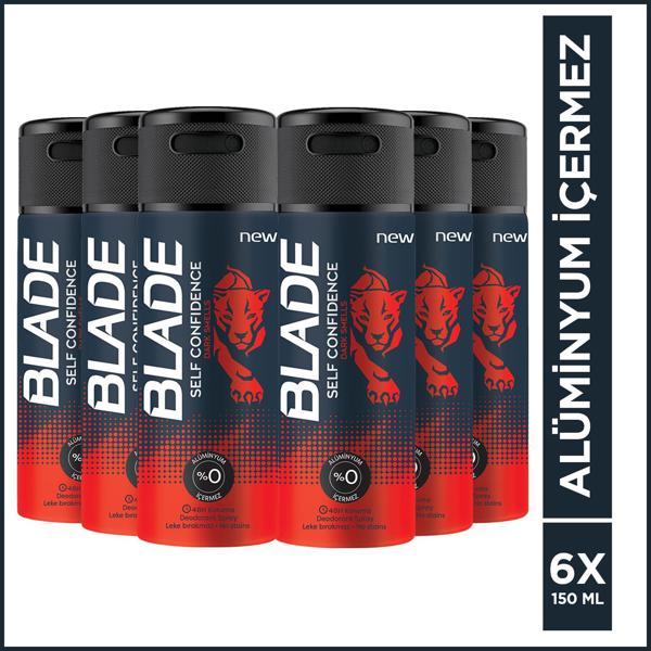 Blade Self Confidence Deodorant 6X150 Ml - Image 1