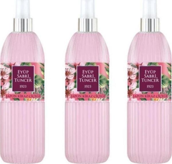 Eyüp Sabri Tuncer Japon Kiraz Çiçeği 150 Ml Sprey Kolonya - Pet Şişe 3 Adet - Image 1