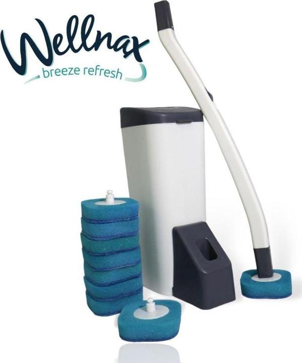 Wellnax Breeze Refresh Kullan At Süngerli ve Deterjanlı Tuvalet Fırçası - Image 1