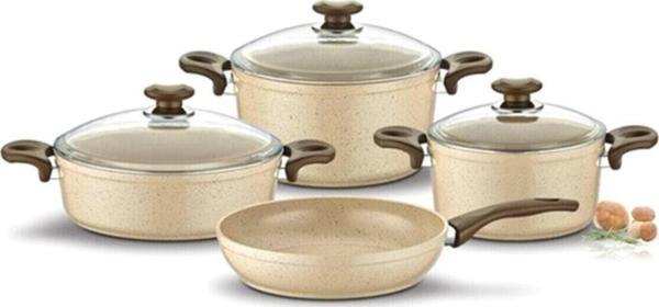 Gülsan Safran 7 Parça Granit Tencere Seti - Image 1
