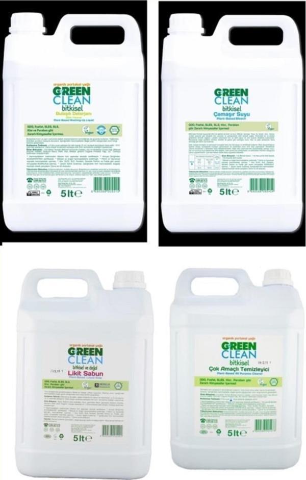 Green Clean 5 Litre 4 Lü Ekonomik Temizlik Seti - Image 1