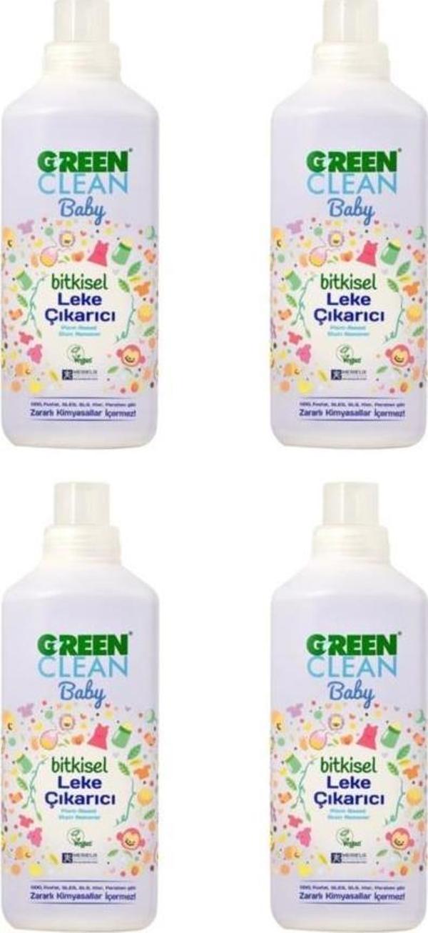 Green Clean Baby Bitkisel Leke Çıkarıcı 1000 ml 4'lü Set - Image 1