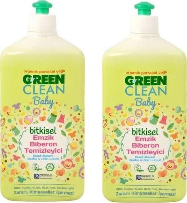Green Clean Bitkisel Emzik Biberon ve Oyuncak Temizleyici 500 ml 2'li - Image 1
