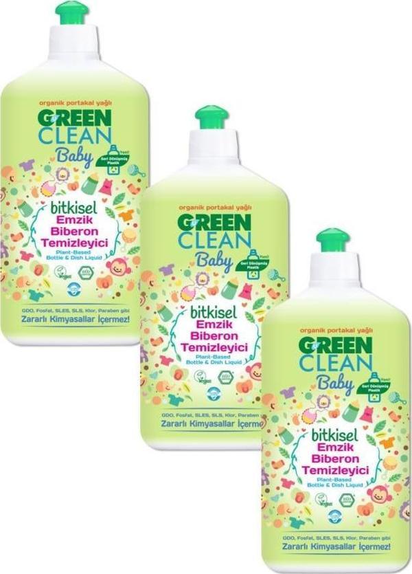 Green Clean Bitkisel Emzik Ve Biberon Temizleyici 3 Adet - Image 1