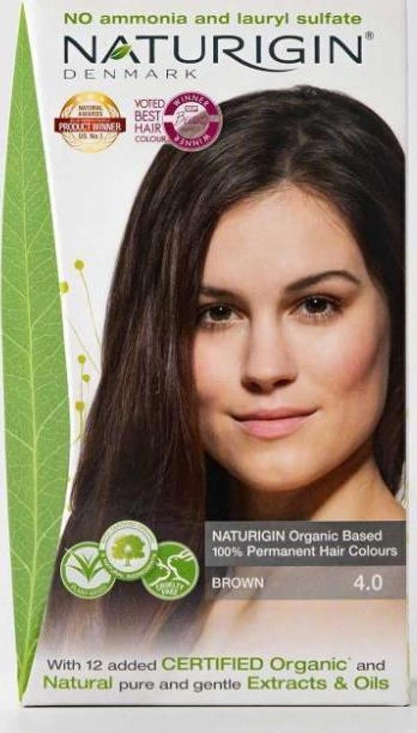 Naturigin Organik İçerikli Saç Boyası 4.0 Kahverengi - Image 1