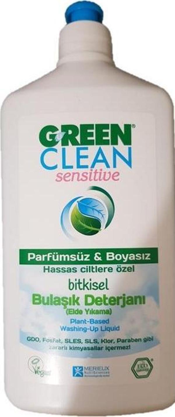 U Green Clean Sensitive Parfümsüz Kokusuz Bitkisel Bulaşık Deterjanı 500 ml - Image 1