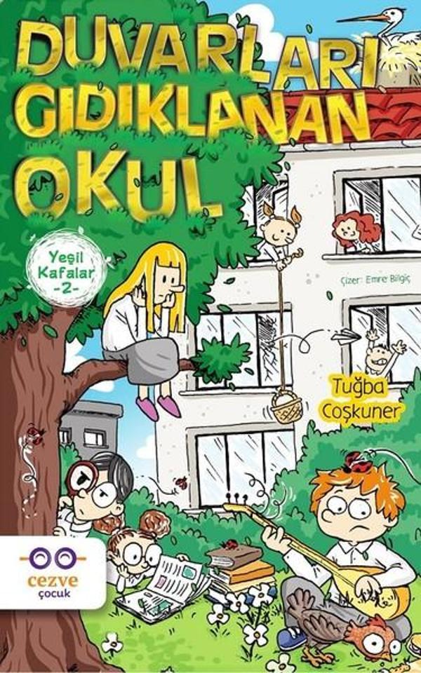 Duvarları Gıdıklanan Okul-Yeşil Kafalar 2 - Cezve Çocuk - Image 1