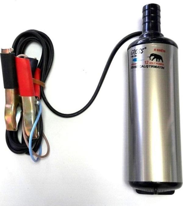 Gross 12 Volt Dalgıç Pompa Ø 40 Sıvı Aktarım Mazot Transfer Pompası Alüminyum - Image 1