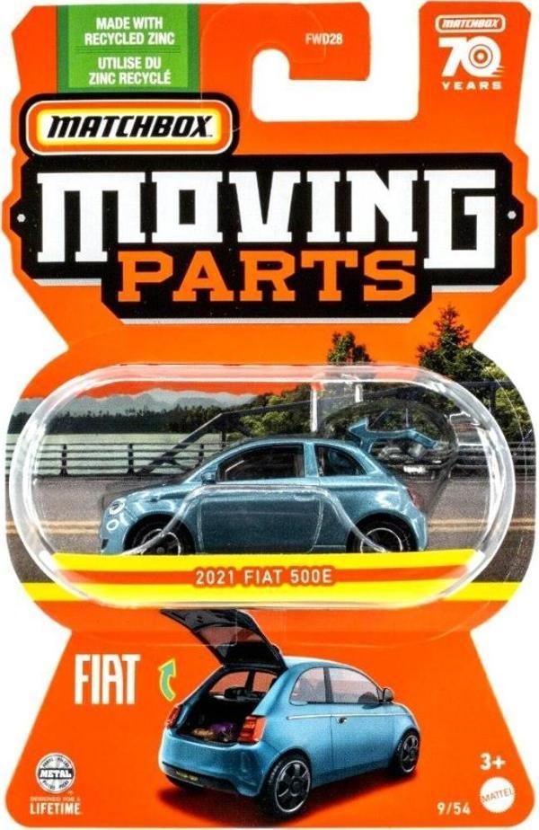 Matchbox 1:64 Arabalar FWD28 HLF94 2021 FIAT 500E - Image 1