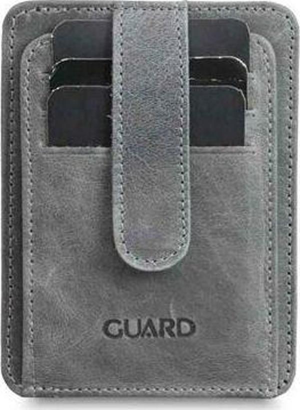 Guard Dikey Crazy Gri Deri Kartlık - GRD2403XW22453 - Image 1