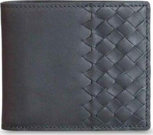 Guard Mat Siyah Mat El Örgüsü  Deri Erkek Cüzdan - GRD2403XW22277 - Image 1
