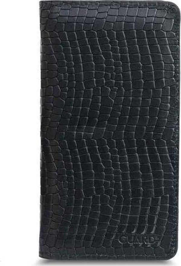 Guard Plus Telefon Girişli Siyah Texas Baskı Deri Unisex Cüzdan - GRD2403XW22297 - Image 1