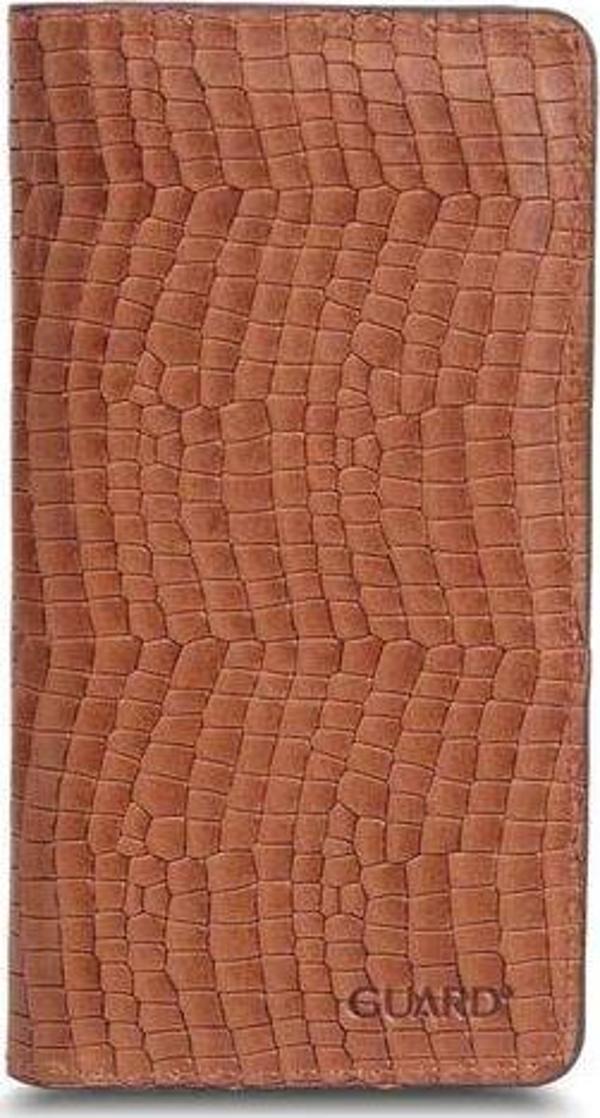 Guard Plus Telefon Girişli Taba- Kahve Texas Baskı Deri Unisex Cüzdan - GRD2403XW22287 - Image 1