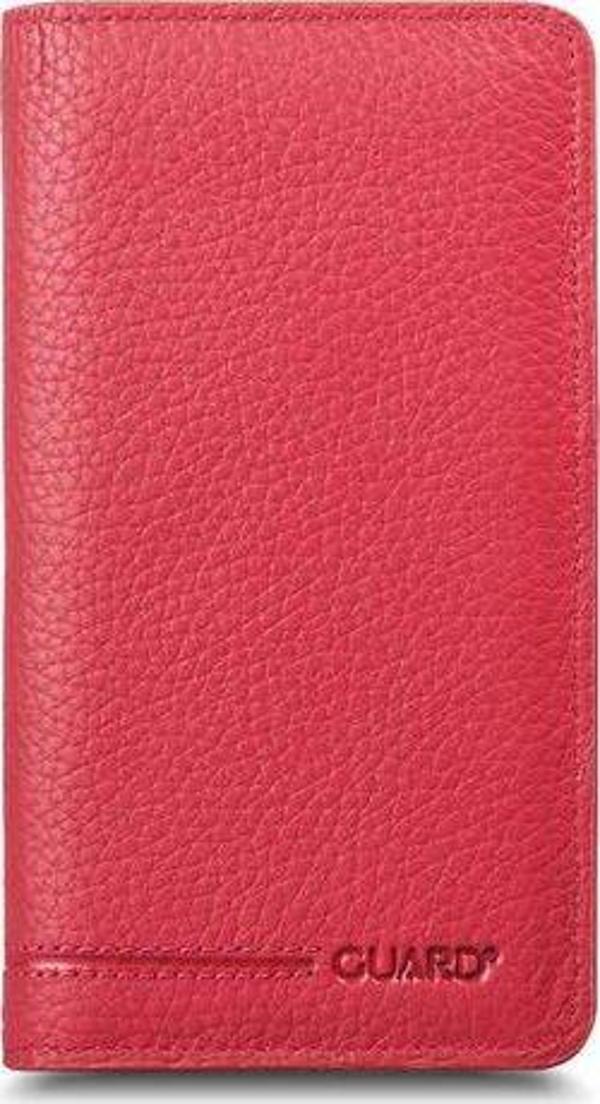Guard Telefon Girişli Kırmızı Deri Unisex Cüzdan - GRD2403XW22169 - Image 1