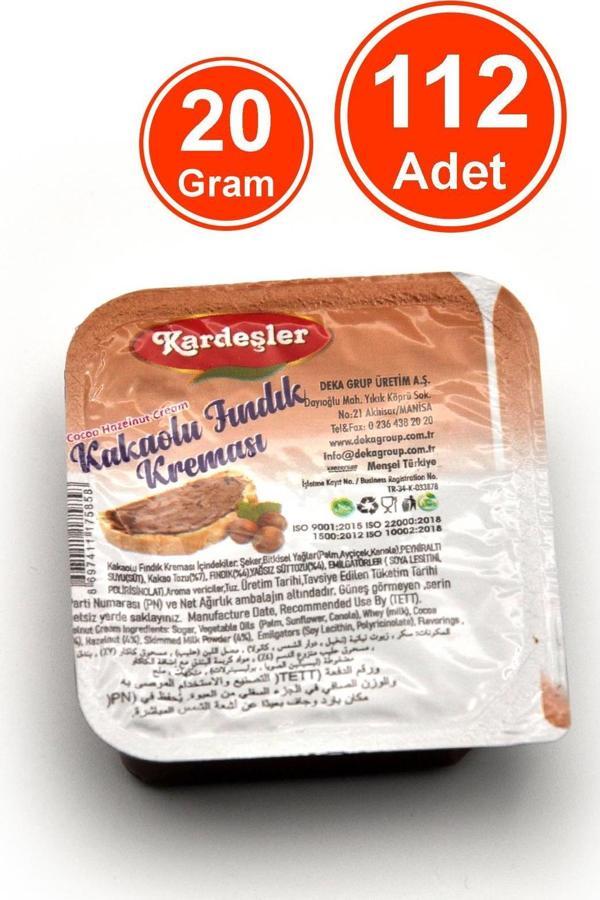 Kardeşler Şekerleme Kakaolu Fındık Kreması Piknik Kahvaltılık 20 G x 112 Adet - Image 1