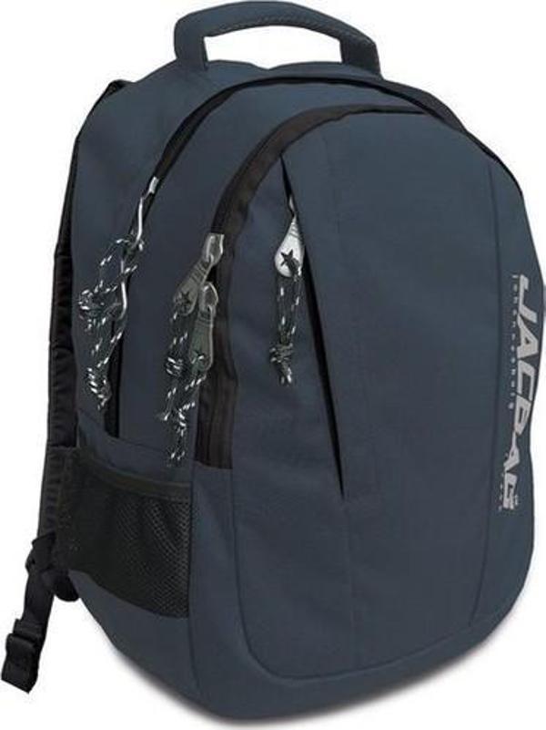 Jac-28 Black Jac Çift Bölmeli Sırt Çantası - Gri - Image 1