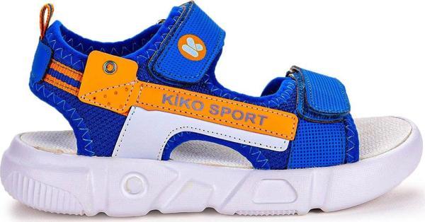Kiko Kids Cırtlı Yürüyüş Erkek Çocuk Sandalet 201 Saks - Image 1