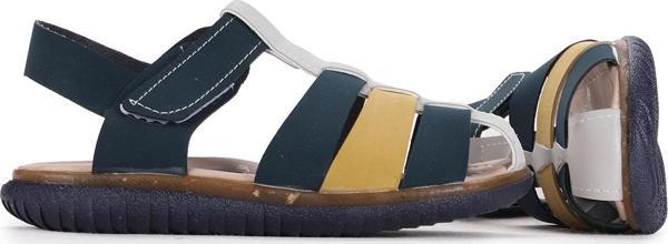 Kiko Kids Erkek Çocuk Sandalet Şb 22479-287 Lacivert - Sarı - Image 1