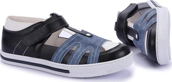 Kiko Kids Erkek Çocuk Sandalet Şb 26382805-06 Lacivert Kot - Image 1