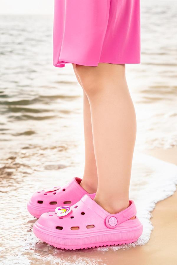 Kiko Kids Eva Plaj Havuz Okul Kreş Kız Çocuk Terlik Twg 755 Pembe - Image 1