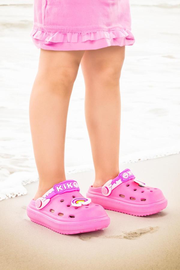 Kiko Kids Eva Plaj Havuz Okul Kreş Kız Çocuk Terlik Twg 755-1 Pembe - Image 1