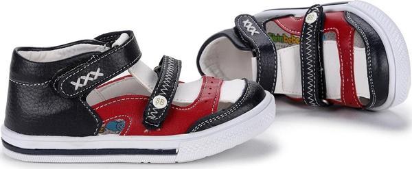 Kiko Kids Günlük Erkek Çocuk Bebe Ayakkabı Şb 2244-49 Siyah - Kırmızı - Image 1