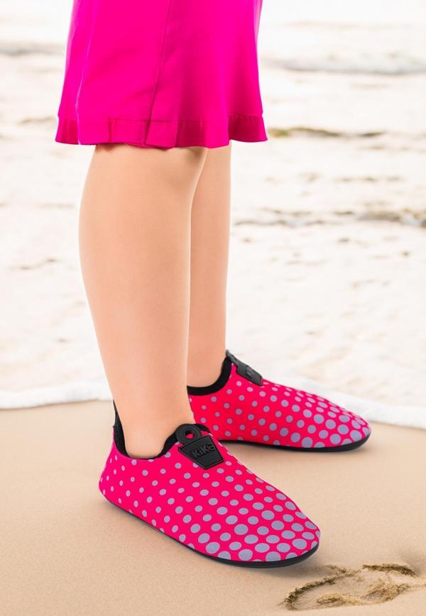 Kiko Kids Point Havuz Plaj Kız Çocuk Deniz Ayakkabısı 7514 Fuşya - Gri - Image 1