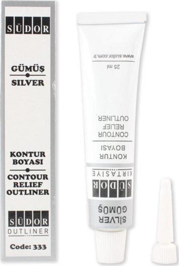 Südor Kontur Boyası Gümüş 25 Ml - Image 1