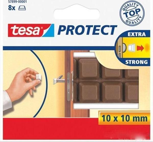 Tesa Kapı Çarpmalarına Karşı Tampon. 8 adt. Beyaz   10mm 10mm - Image 1