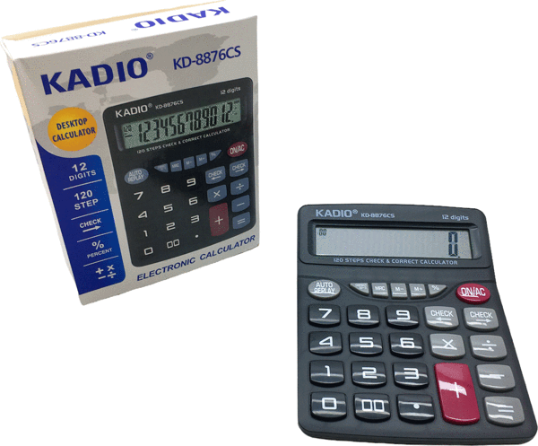 12 HANELİ HESAP MAKİNESİ KD-8876CS  - Image 1