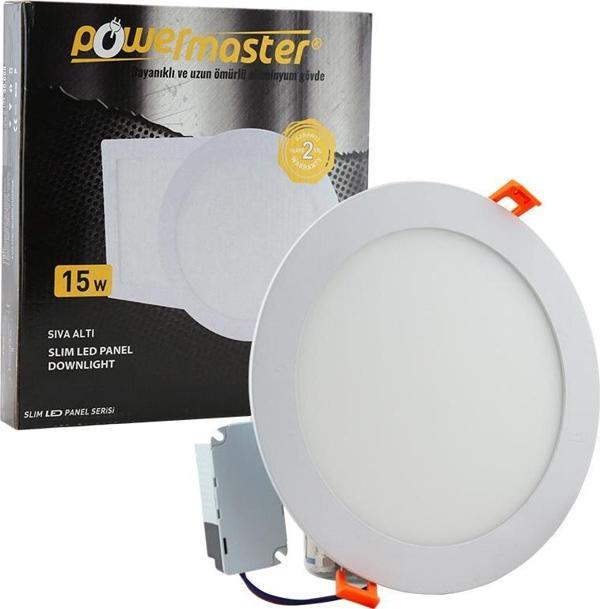 15 WATT SIVA ALTI 3000K GÜNIŞIĞI YUVARLAK 185MM SLIM LED-ECO SPOT PANEL  - Image 1