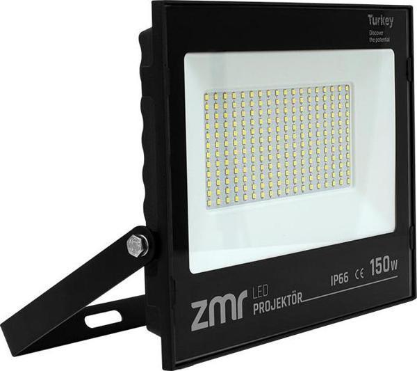 150 WATT - 220 VOLT 6500K IP66 150* IŞIK AÇISI SİYAH SLİM KASA BEYAZ LED PROJEKTÖR  - Image 1
