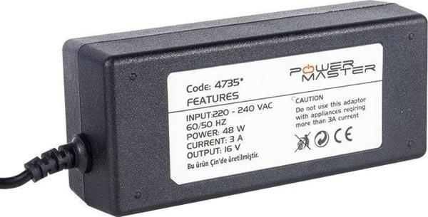 16 VOLT - 3 AMPER TOS FİŞLİ RCA SANTRAL ADAPTÖRÜ  - Image 1