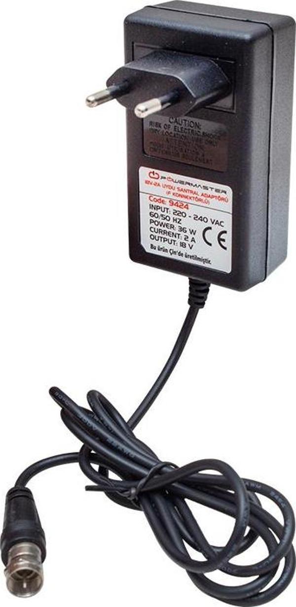 18 VOLT- 2 AMPER F KONNEKTÖRLÜ UYDU SANTRAL ADAPTÖRÜ  - Image 1